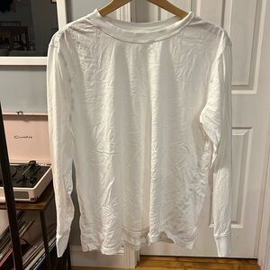Lululemon long sleeve running top white size 8